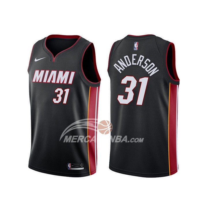 Maglia Miami Heat Ryan Anderson Icon Nero
